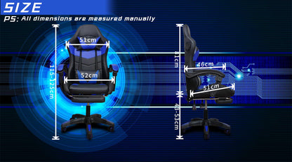 Gaming Bluetooth Chair - Blue & Black