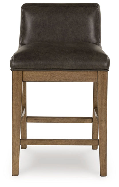 Cabalynn - Upholstered Barstool (Set of 2) - Two-tone Brown