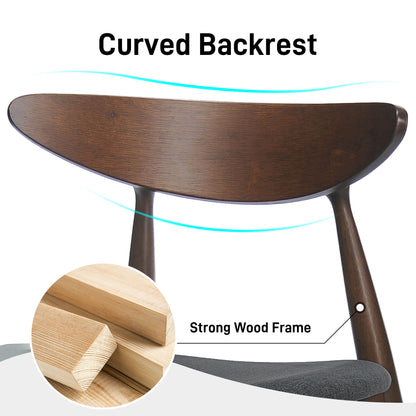 5 Piece Dining Set With Ergonomic Chairs