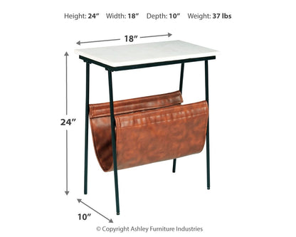 Etanbury - Accent Table - Brown / Black / White