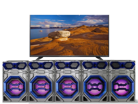 TV Stand For 75" TV - Black