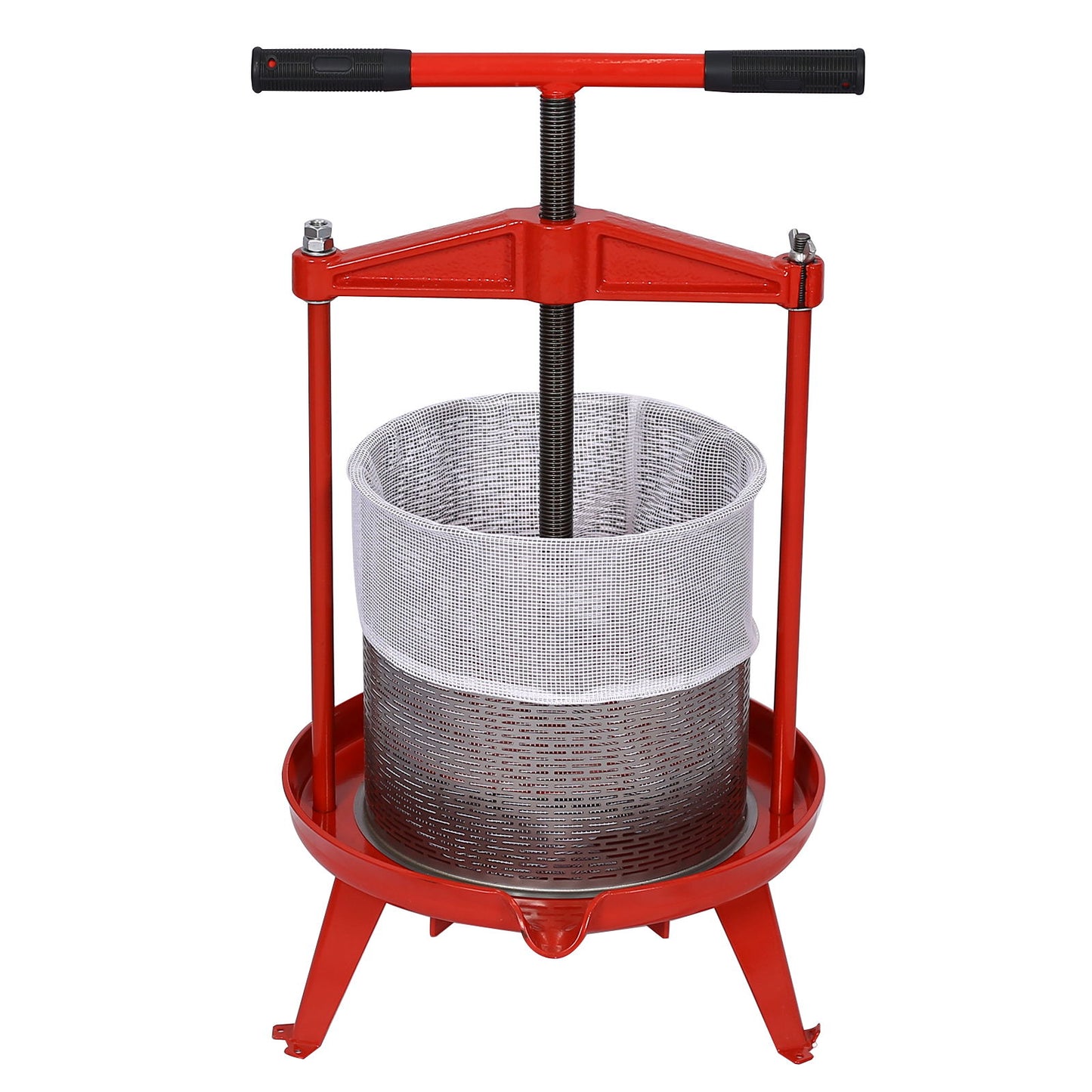 Manual Fruit Wine Press And Crusher For Kitchen, 100% Natural Juice Maker - Green