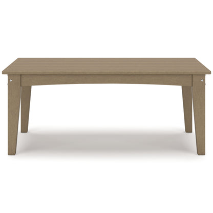 Hyland Wave - Rectangular Cocktail Table - Driftwood