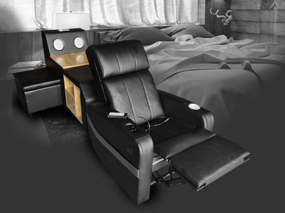 Recliner Bed Console - Black