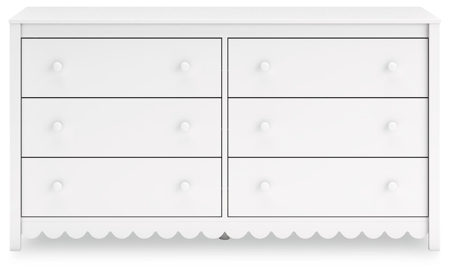 Hallityn - Six Drawer Dresser - White
