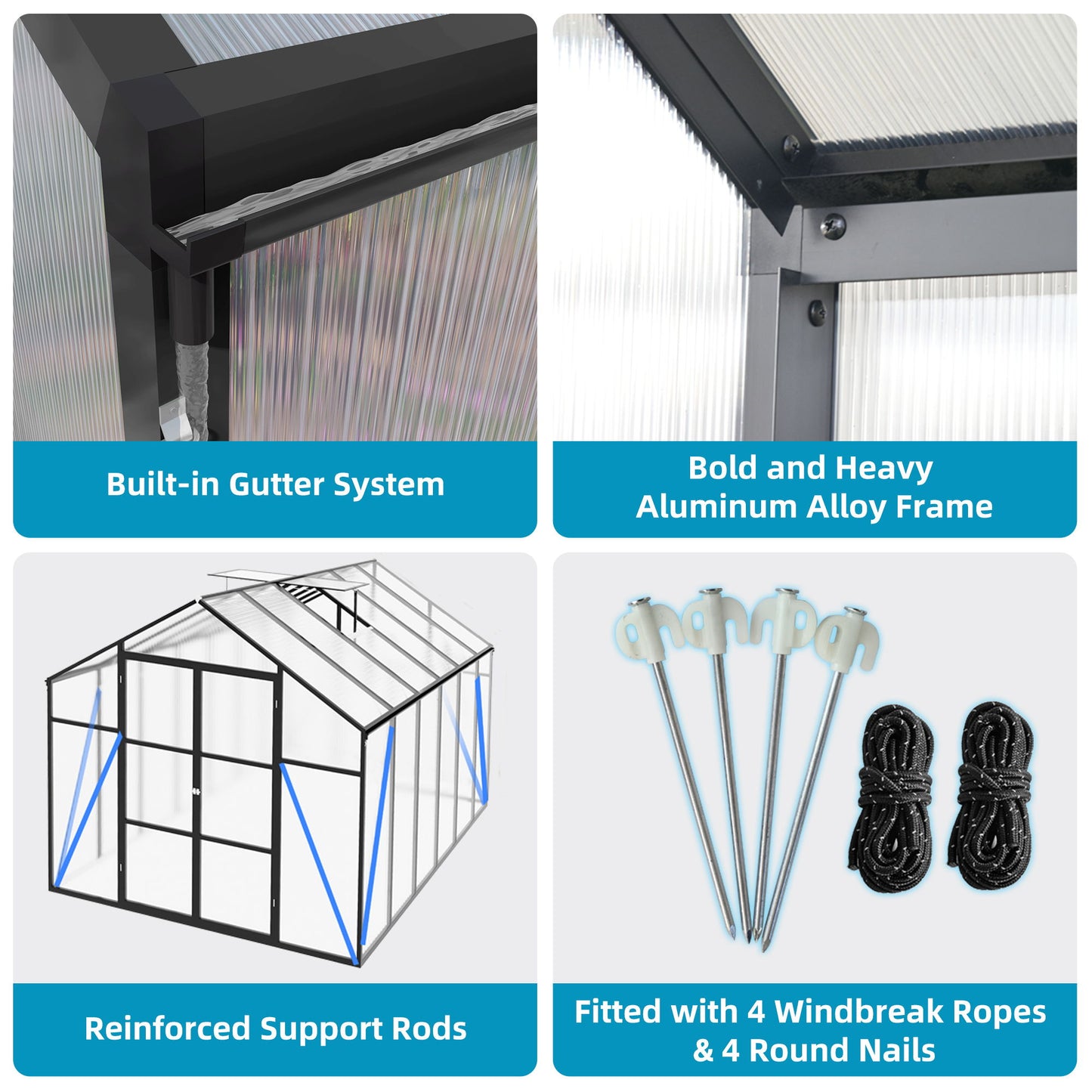 Gain Height Windproof house All Season Outdoor Garden Shelter