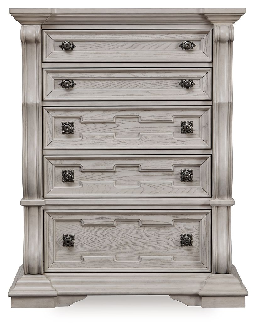 Bruchandi - Five Drawer Chest - Antique White