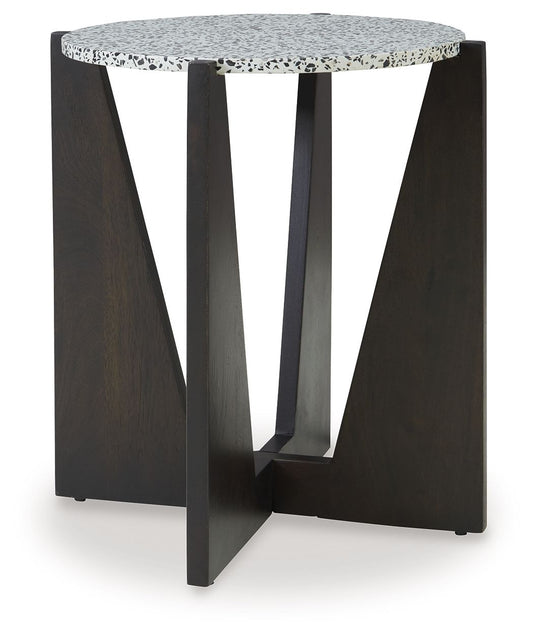 Tellrich - Accent Table - Black / White
