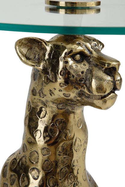 Vallain - Accent Table - Antique Gold Finish