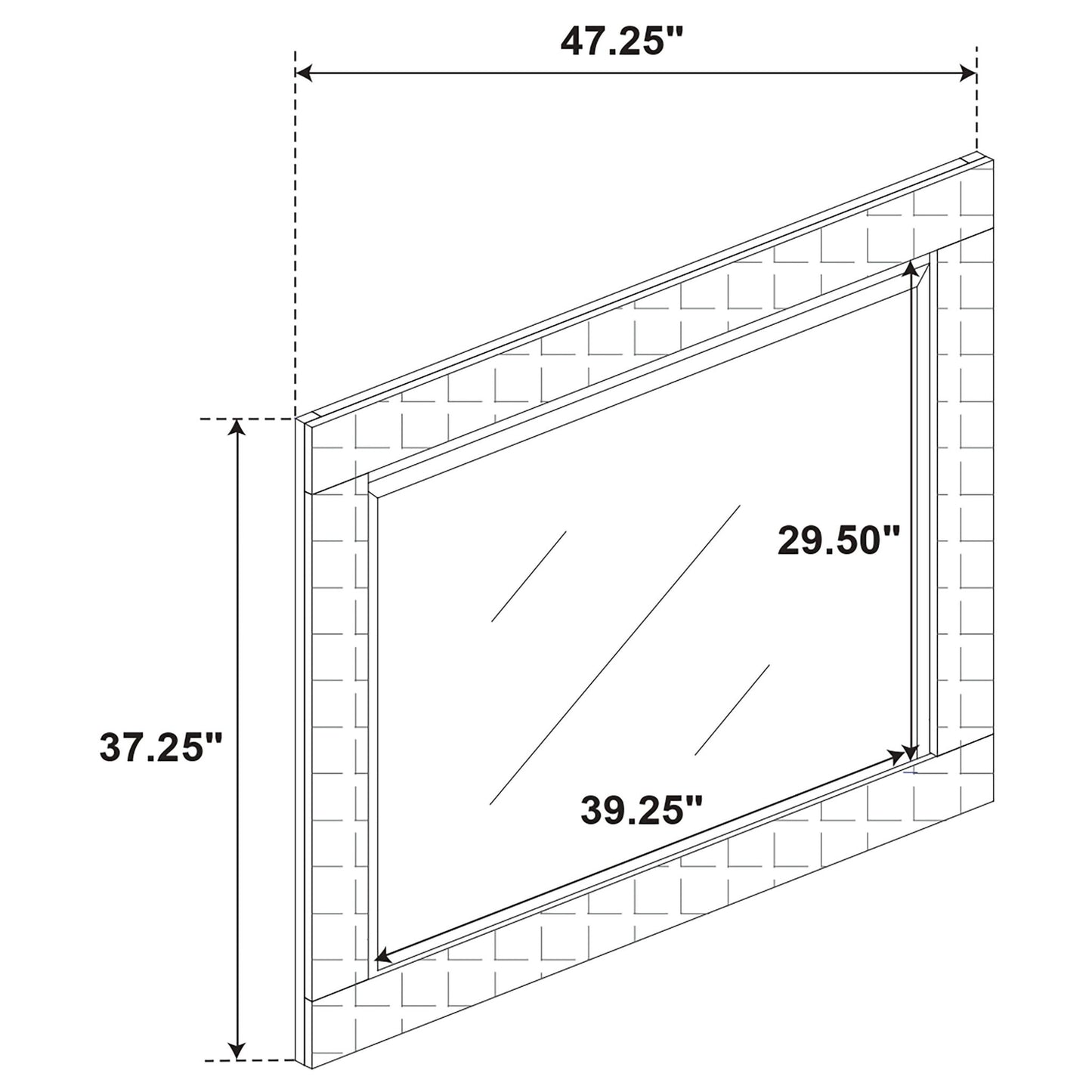 Pierce - 4 Piece Bedroom Set With LED Lighting