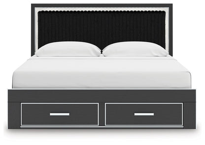 Zuraleus - Upholstered Panel Platform Storage Bed