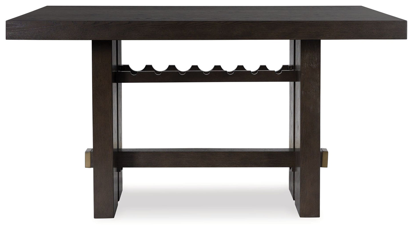 Burkhaus - Rectangular Dining Room Counter Table - Dark Brown