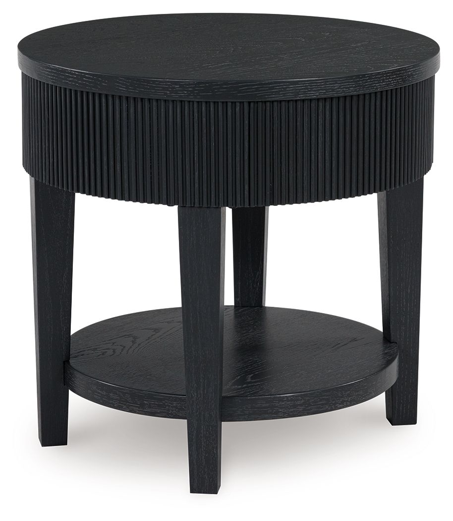 Marstream - Round End Table - Black