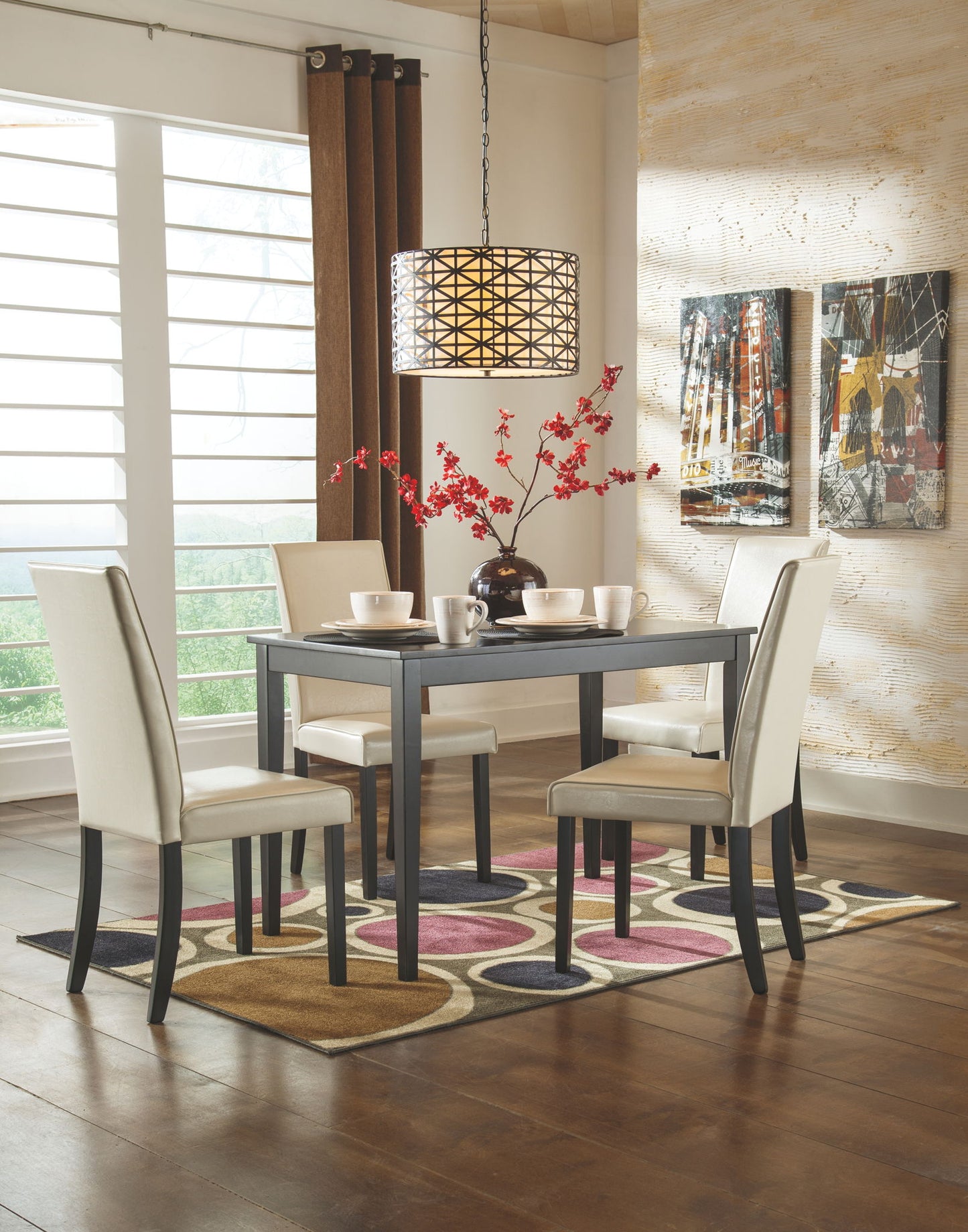 Kimonte - Rectangular Dining Room Table - Dark Brown