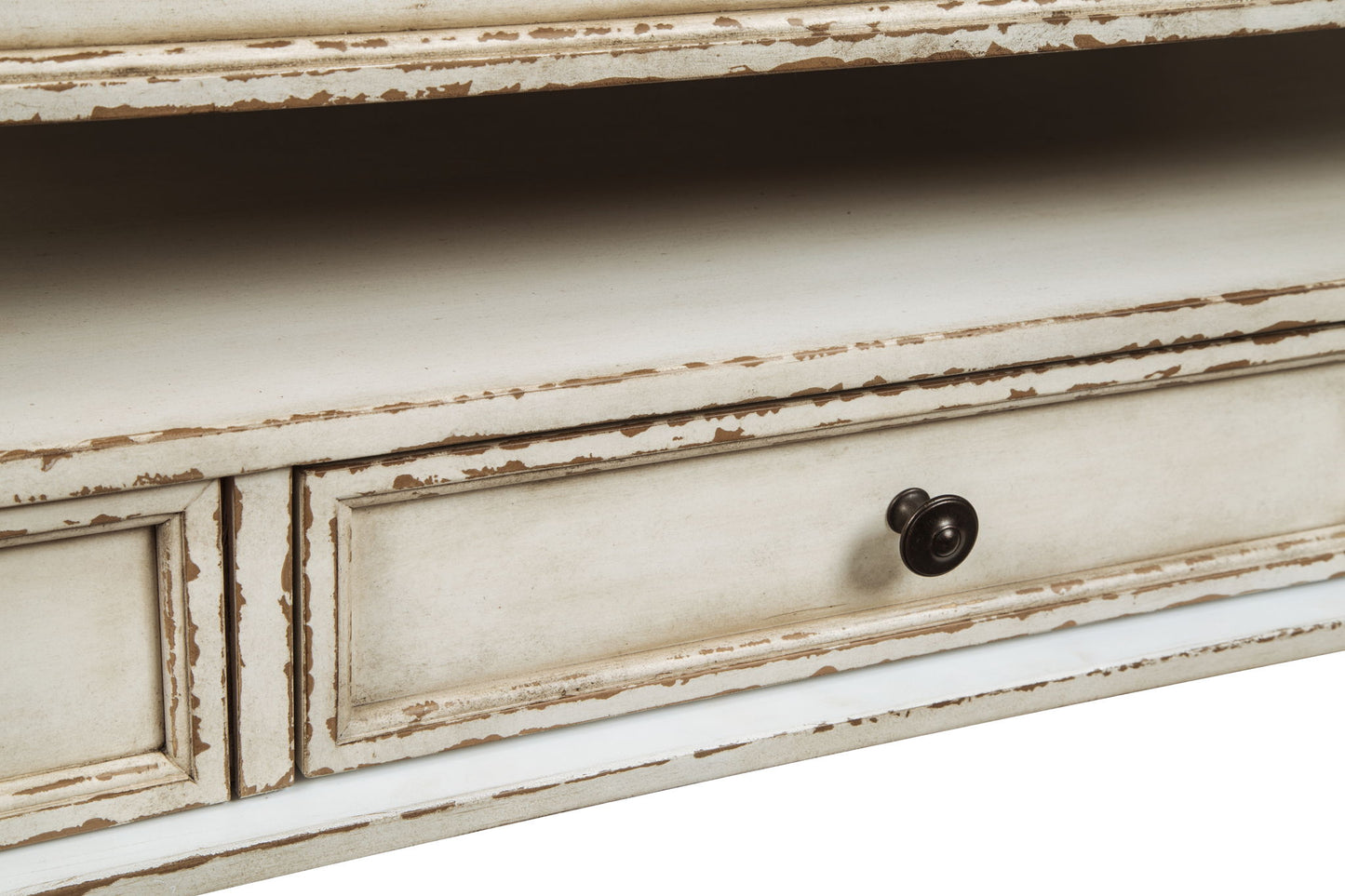 Realyn - Lift Top Cocktail Table - White / Brown