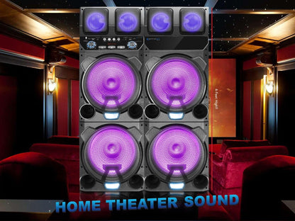 10,000 Watt Pair Of Speakers - Black