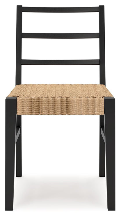 Isanti - Dining Room Side Chair (Set of 2) - Light Brown / Black