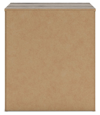 Graystorm - Two Drawer Night Stand - Brown Gray