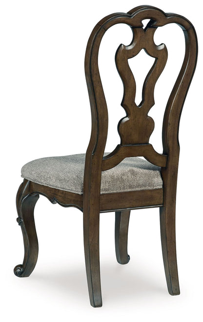 Maylee - Dining Upholstered Side Chair (Set of 2) - Dark Brown