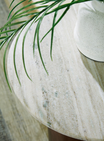 Henfield - Accent Table - Beige / Brown