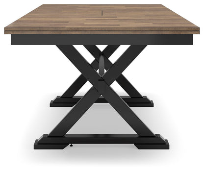 Wildenauer - Rectangular Dining Extension Table - Brown / Black