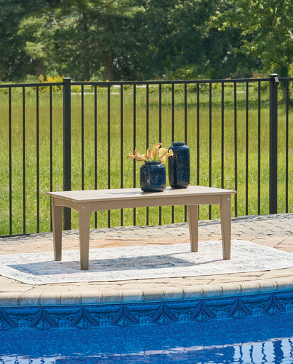 Hyland Wave - Rectangular Cocktail Table - Driftwood