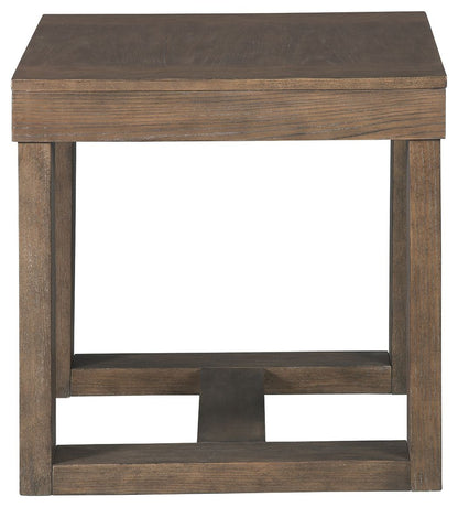 Cariton - Square End Table - Gray
