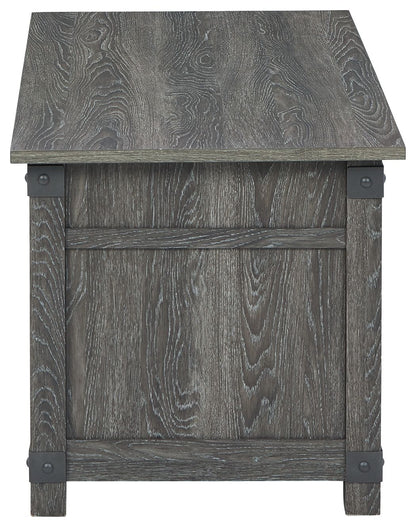 Freedan - Rect Lift Top Cocktail Table - Grayish Brown